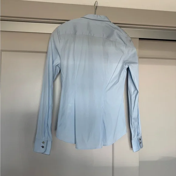 Gorsuch Women's Light Blue Ruffle Blouse - Picture 5 of 10